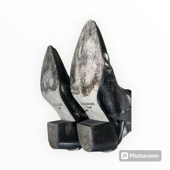 ZADIG & VOLTAIRE Tyler Ankle Boot Size 36 Noir W/ Box and Dust bag - Picture 13 of 16